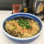 Shirakawa Soba - きざみうどん＋かき揚天