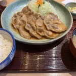 かつ敏 - 生姜焼き定食