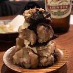 耳 - 栗とクリームチーズのそば味噌和え