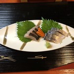 寿司 地魚料理 水月 - 炙りさわらとしめさば