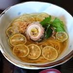 秋刀魚とすだちの塩そば