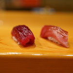 石山寿司 - 目鉢鮪 赤身と中トロ