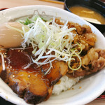 Matsuya - 牛と味玉の豚角煮丼 @ 松屋 仙台大和町店