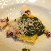 La Brianza - 柔らかなヒイカと平たいパスタのジェノベーゼ