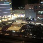 東北のうまいものと地酒 三枡三蔵 - ９階の窓際席から仙台駅・パルコを望む