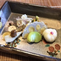 千松しま - ゆりね、そら豆、山うど、ズッキーニ、みょうが、辛子蓮根