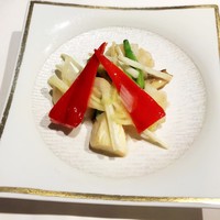 メゾン・ド・ユーロン - 海老と季節野菜の岩塩炒め