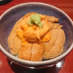 鮨料理 一高 - 唐津ウニと北海道ウニのコラボ