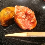 鮨料理 一高 - 無花果の薄味ソースが激ウマ