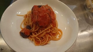 h Berutempo - 茄子とトマトソーススパゲッティー