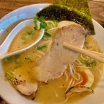 ほったて小屋 - 鶏塩白湯ラーメン。