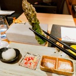 天麩羅 おばた - アスパラ頭