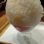 Nishinomiyakajuuten - 生桃のかき氷　980円