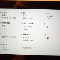 アルゴリズム - このメヌーで何が分るのでしょうか？(笑)