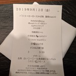 ラ・ボンバンス - 暗号メニュー