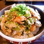 和伊んや - 海老と野菜のかき揚げ丼「あっぷ図」