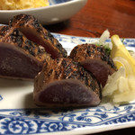 郷土料理 竹の子 - 鰹のタタキとは思えない姿