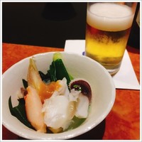 かに道楽 銀座八丁目店 - ビールとお通し