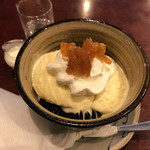 珈琲専門店 杜 - コーヒーゼリーの上にはバニラアイス。