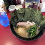 家系ラーメン 王道 - ノリ増し＋味玉ラーメン850円♪