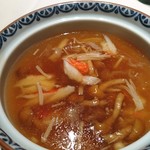 中国菜 湖園 - 蟹肉と茸入りフカヒレスープ