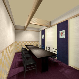 シーンにあわせた個室のお部屋