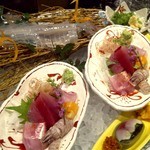 魚貝三昧 げん屋 - おまかせ刺身盛り