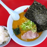 ラーメン山岡家 - 特製味噌_750円、のり_110円、半ライス_120円