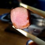 スタミナ苑 - 断面　ハツのたたき