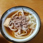 門々利うどん  - 肉うどん400円