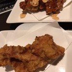 くしろ炭焼き居酒屋 個室のせんごく - ザンギモモ＆かぶりザンタレモモ