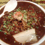 ラーメン爆裂三軒屋 - 激辛 爆裂大噴火ラーメン(800円) 辛さレベル６