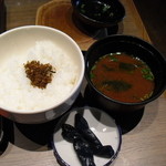Fukunaga Tei - ご飯、味噌汁、香の物