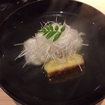 味ひろ - [吸い物]虎魚、粟麩