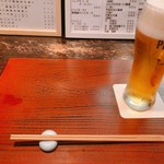 純米酒とお出汁 雲母 - テーブルセット、生ビール