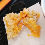 夢庵 - 月見いくらネギトロ丼セットの　まいたけの天ぷら　おいしかったー！