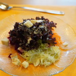 Hotel Restaurant Heidihof - サラダ。ホテル・レストラン・ハイジホフ(Heidihof,マイエンフェルト)食彩品館.jp撮影