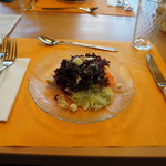 Hotel Restaurant Heidihof - サラダ。ホテル・レストラン・ハイジホフ(Heidihof,マイエンフェルト)食彩品館.jp撮影