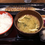 Echigoya Sanjuurou - さんま塩焼き定食