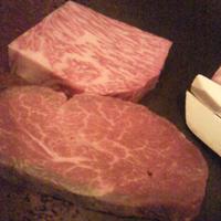 鉄板焼 銀杏 - 米沢牛サーロイン(150g)米沢牛フィレ(100g)