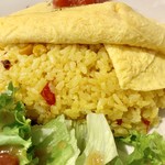 コーヒーとおやつの店 アンドモア - なんと、ライスは「パエリア」という意表を突いたものでした(@_@)