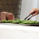 銀座 大石 - 和牛、万願寺唐辛子