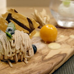 銀座 大石 - フランス栗のモンブラン