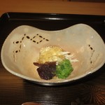 片折 - 氷見ワタリガニ、キクラゲ、オクラ