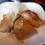 ふつうの食堂 - まぐろ頭肉焼き＋ホホ肉焼き