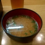 Minasu - 豚の生姜焼定食の味噌汁