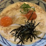 丸亀製麺 - 明太クリーム釜玉