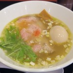 清麺屋 - 【鶏と鯛の塩そば 熟鮮玉子入り】￥850
