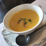 志喜亭 - カボチャのスープ。スープが美味しいお店にハズレはありません！