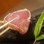 佐賀牛 Sagaya - 　かつおの藁焼き